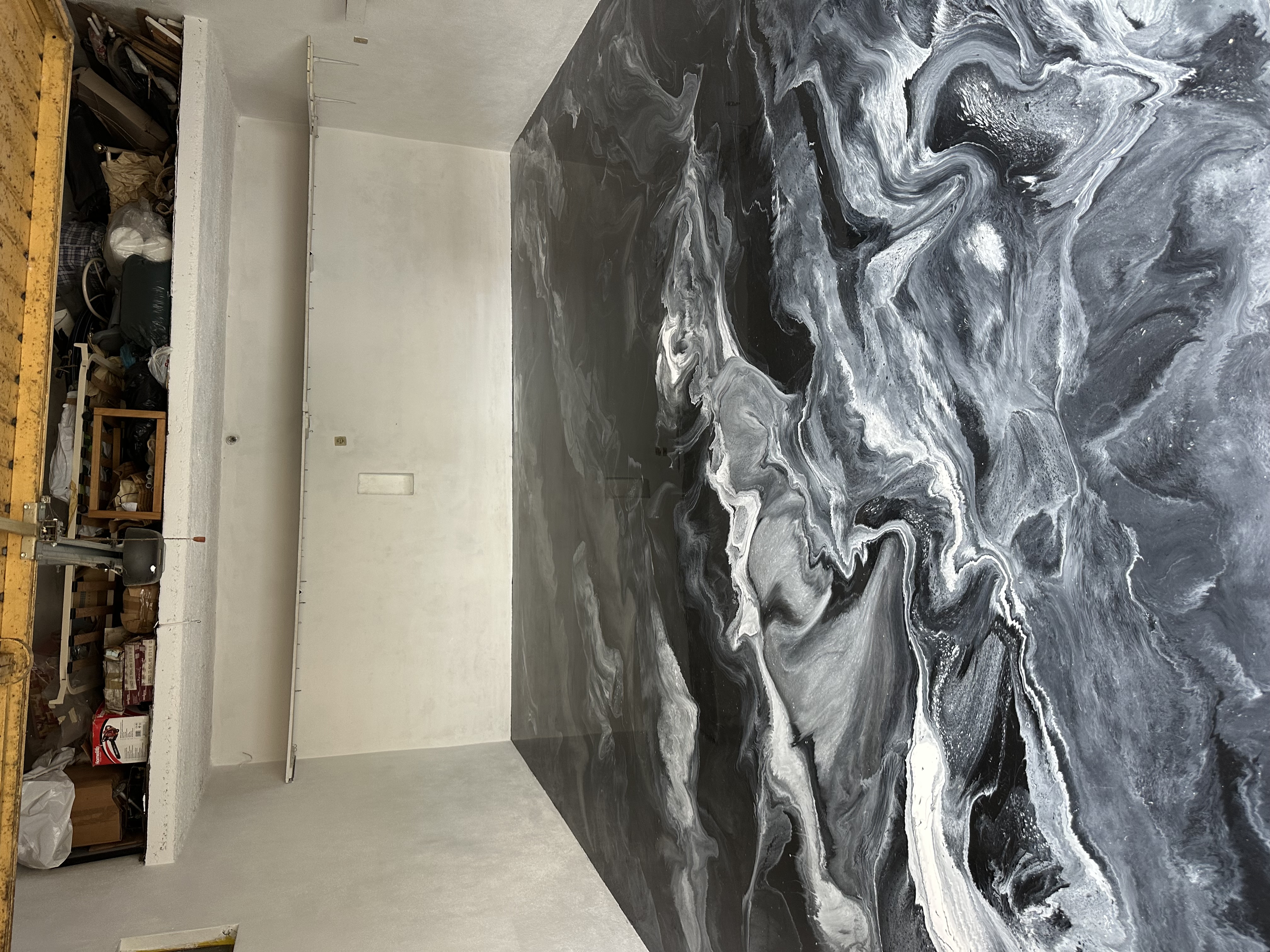Depois — epoxy marmorizado industrial